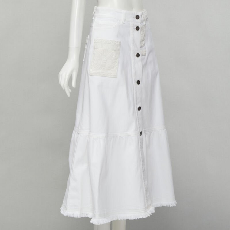 Valentino Garavani Butterfly Denim Skirt - Image 6