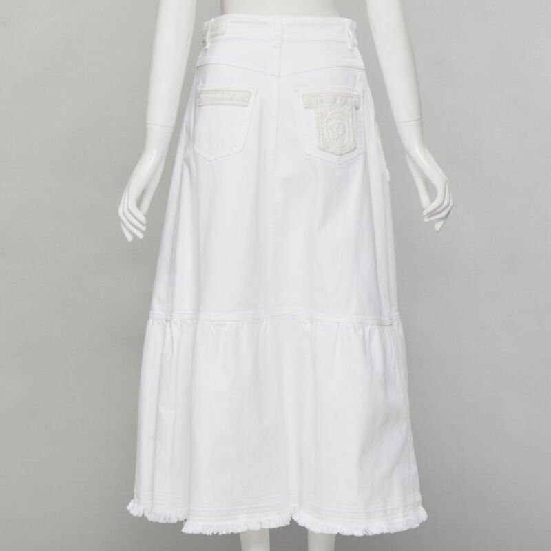 Valentino Garavani Butterfly Denim Skirt - Side view