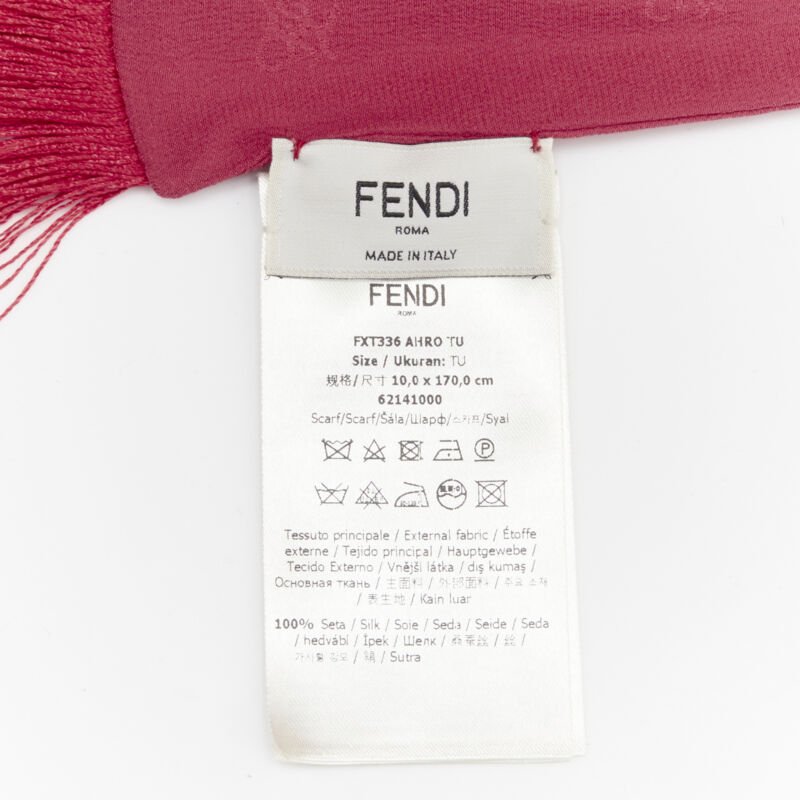 Fendi Monogram Jacquard Scarf - Image 10