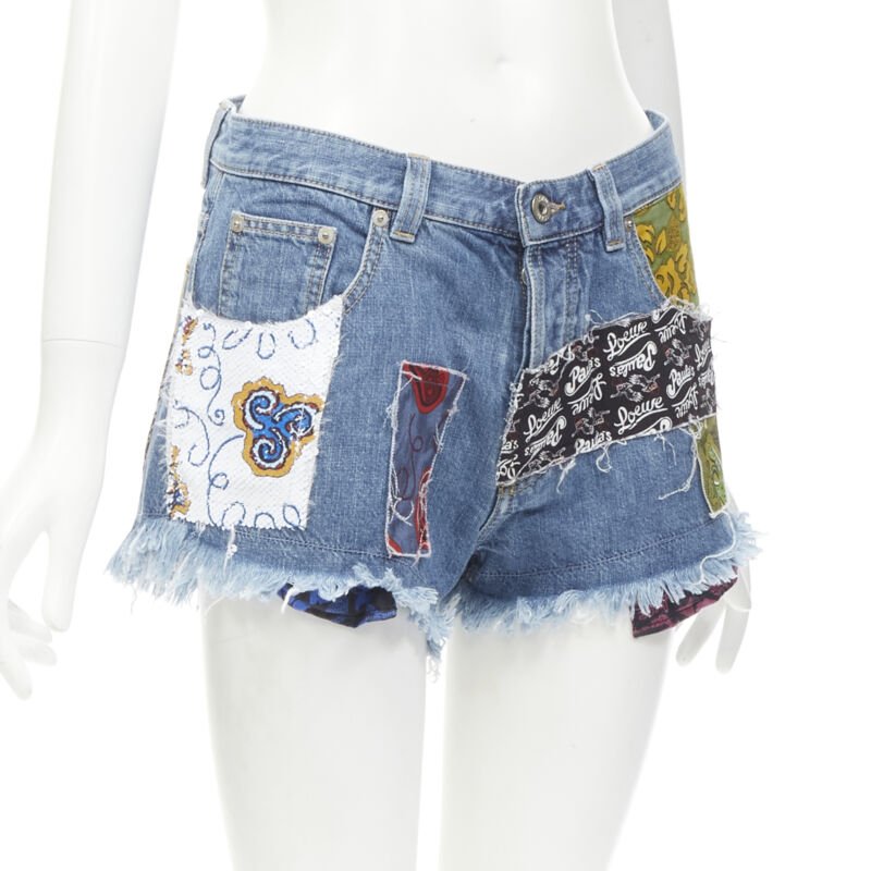 Loewe Sequins Denim Shorts - Image 6