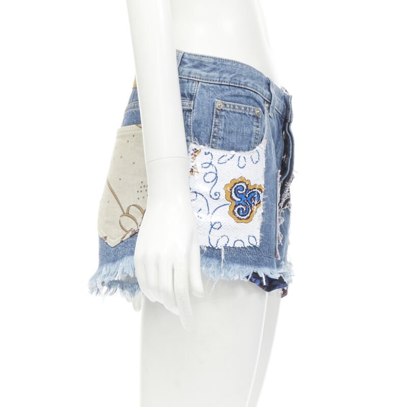 Loewe Sequins Denim Shorts - 4