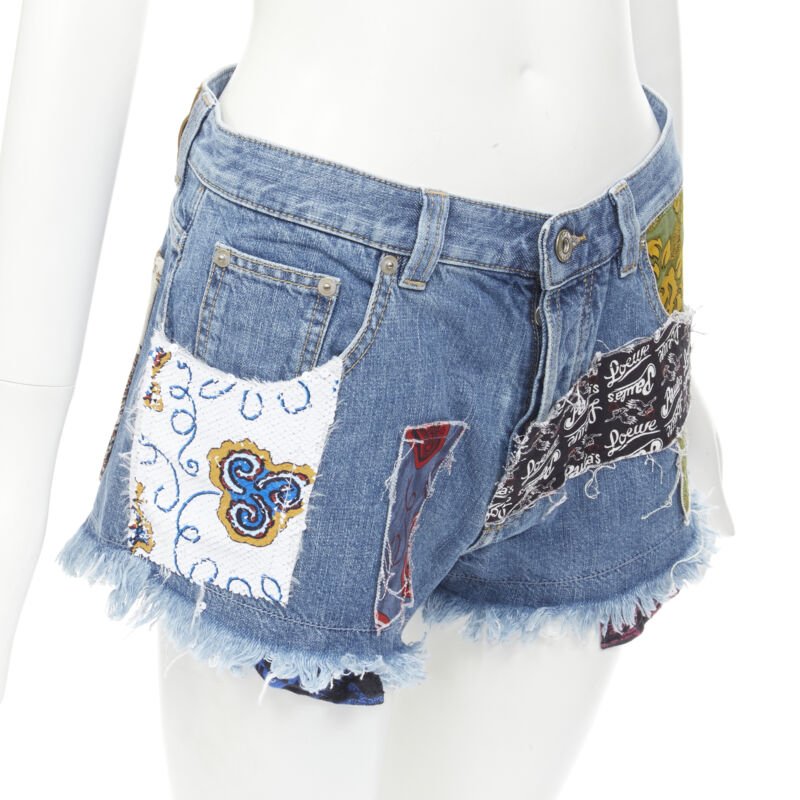 Loewe Sequins Denim Shorts - Image 10