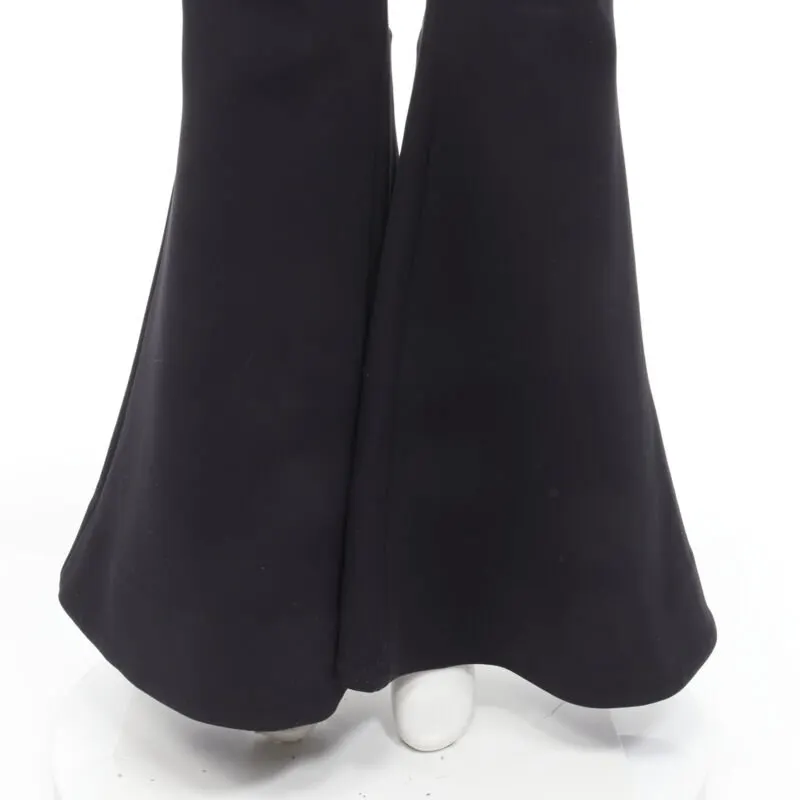 Ellery Wide Flared Trousers Black Polyester Never worn - Back View