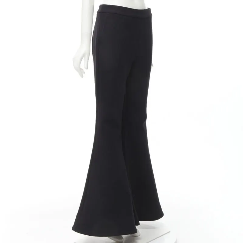 Ellery Wide Flared Trousers Black Polyester Never worn - Inside View