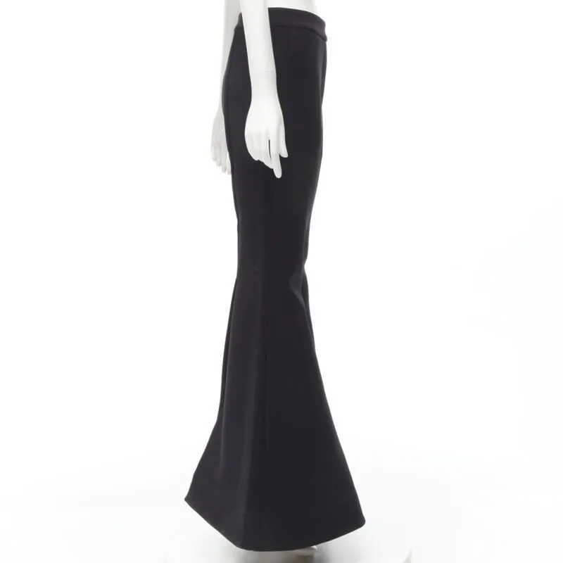 Ellery Wide Flared Trousers Black Polyester Never worn - Model View