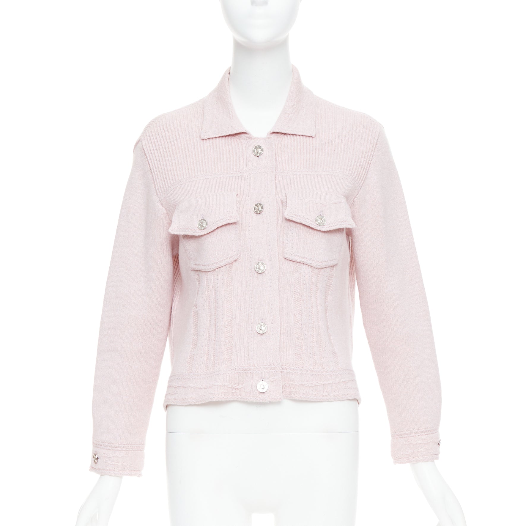 Barrie Topstitched Cardigan