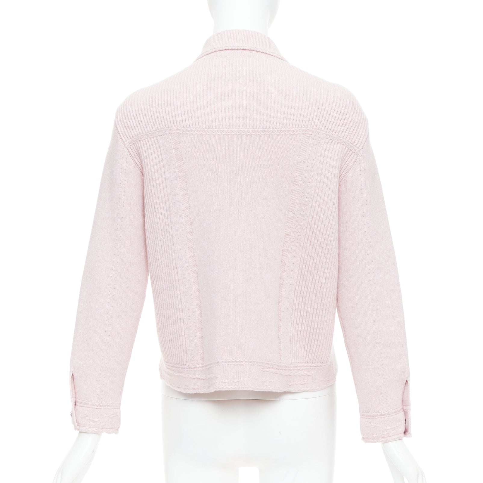 Barrie Topstitched Cardigan - Detail 1