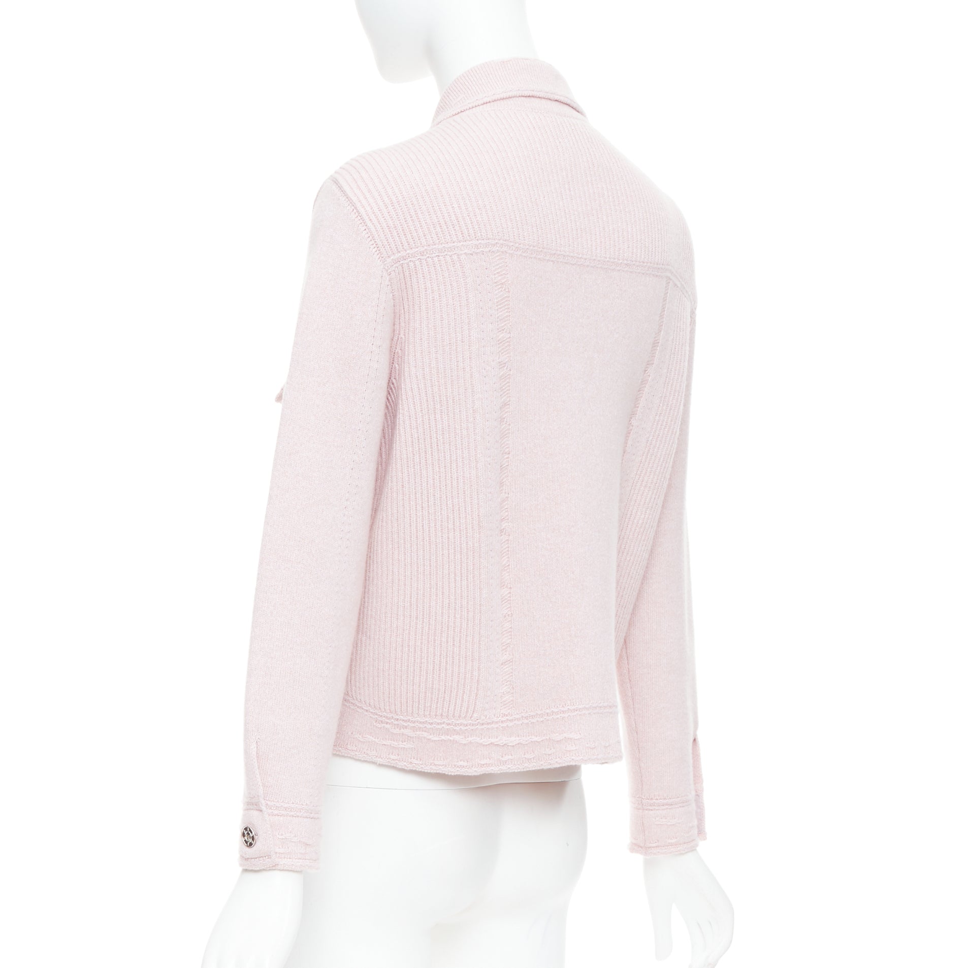 Barrie Topstitched Cardigan - Detail 2