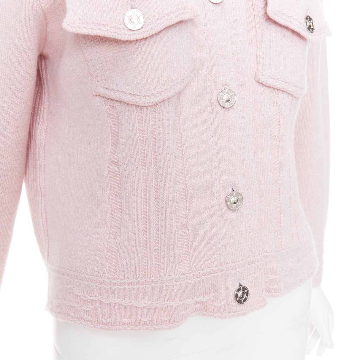 Barrie Topstitched Cardigan - Image 10