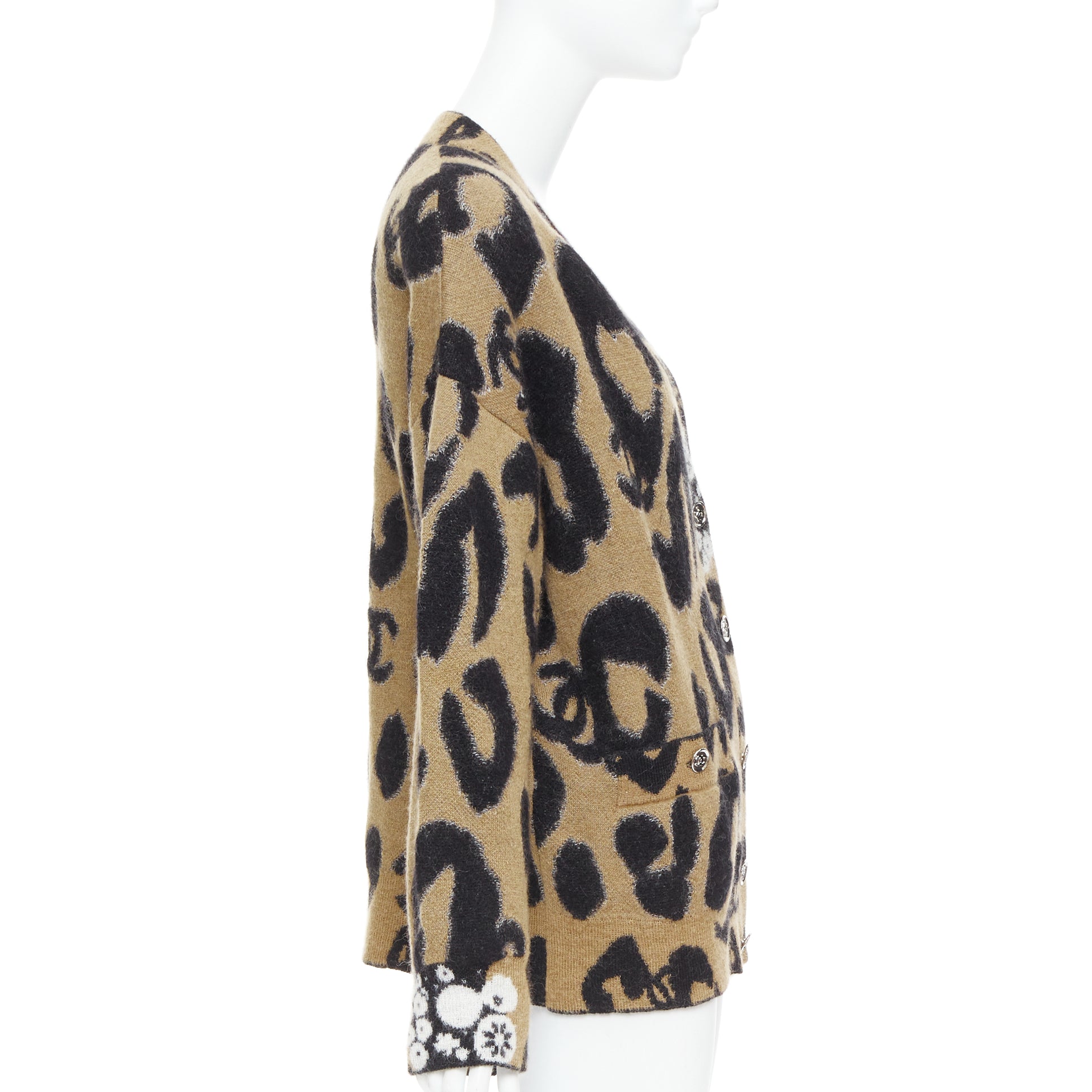 Chanel CC Logo Cardigan - Side view