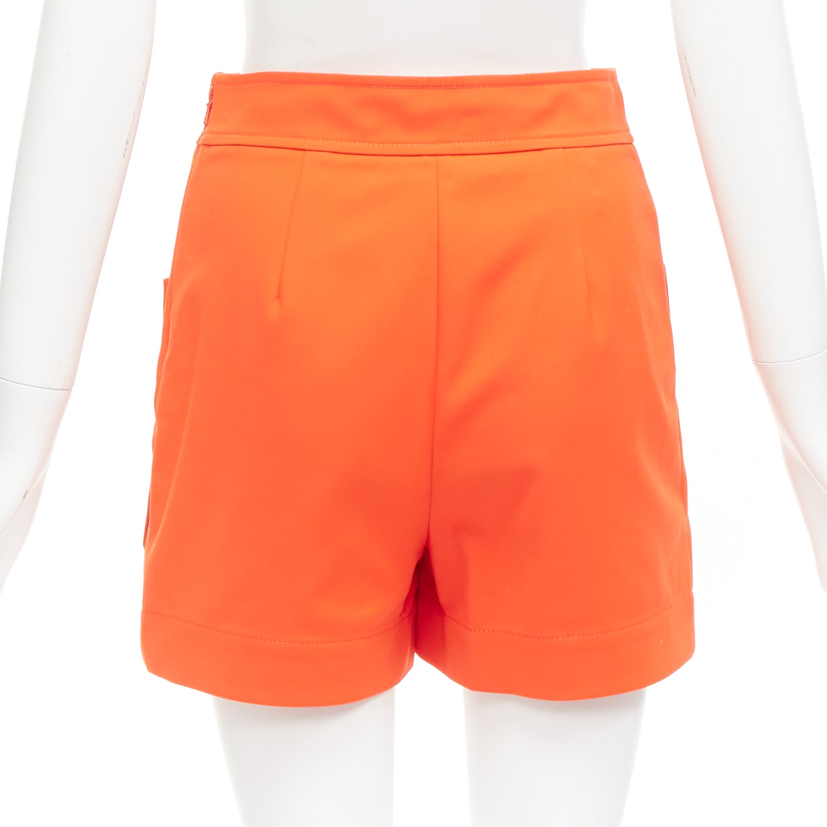 Moschino Orange Button Shorts - Side view