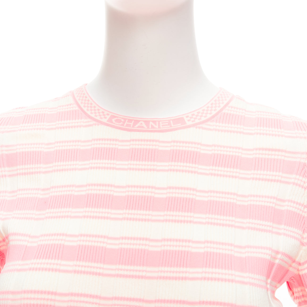Chanel Stripe Logo Sweater - Detail 2