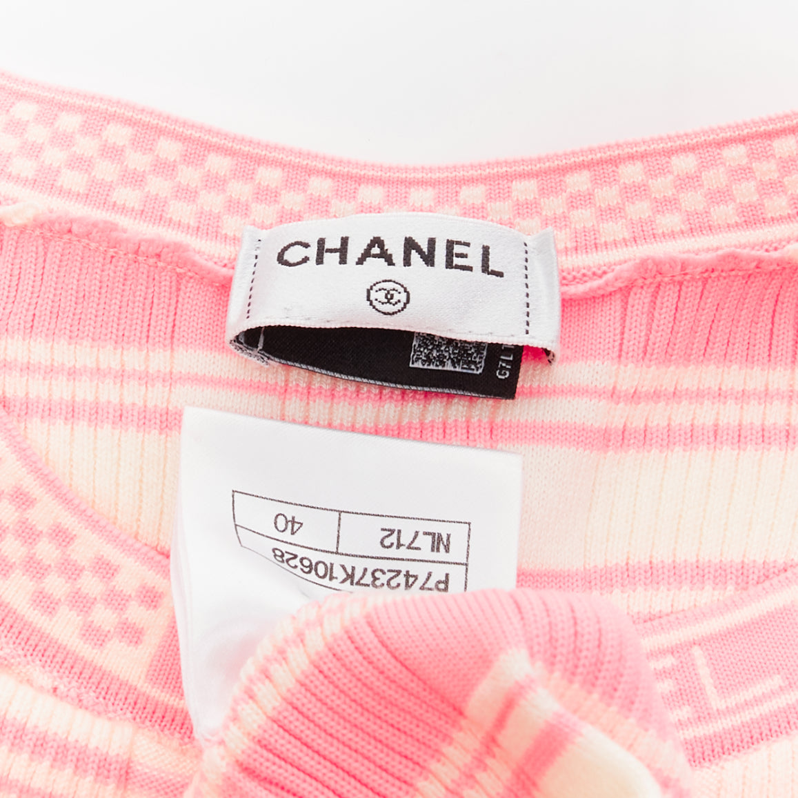 Chanel Stripe Logo Sweater - Image 10