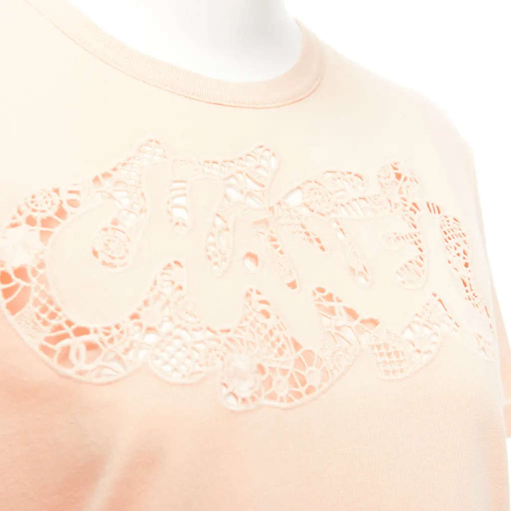 Chanel Macrame Cropped Tee Orange Cotton Very good - Back View