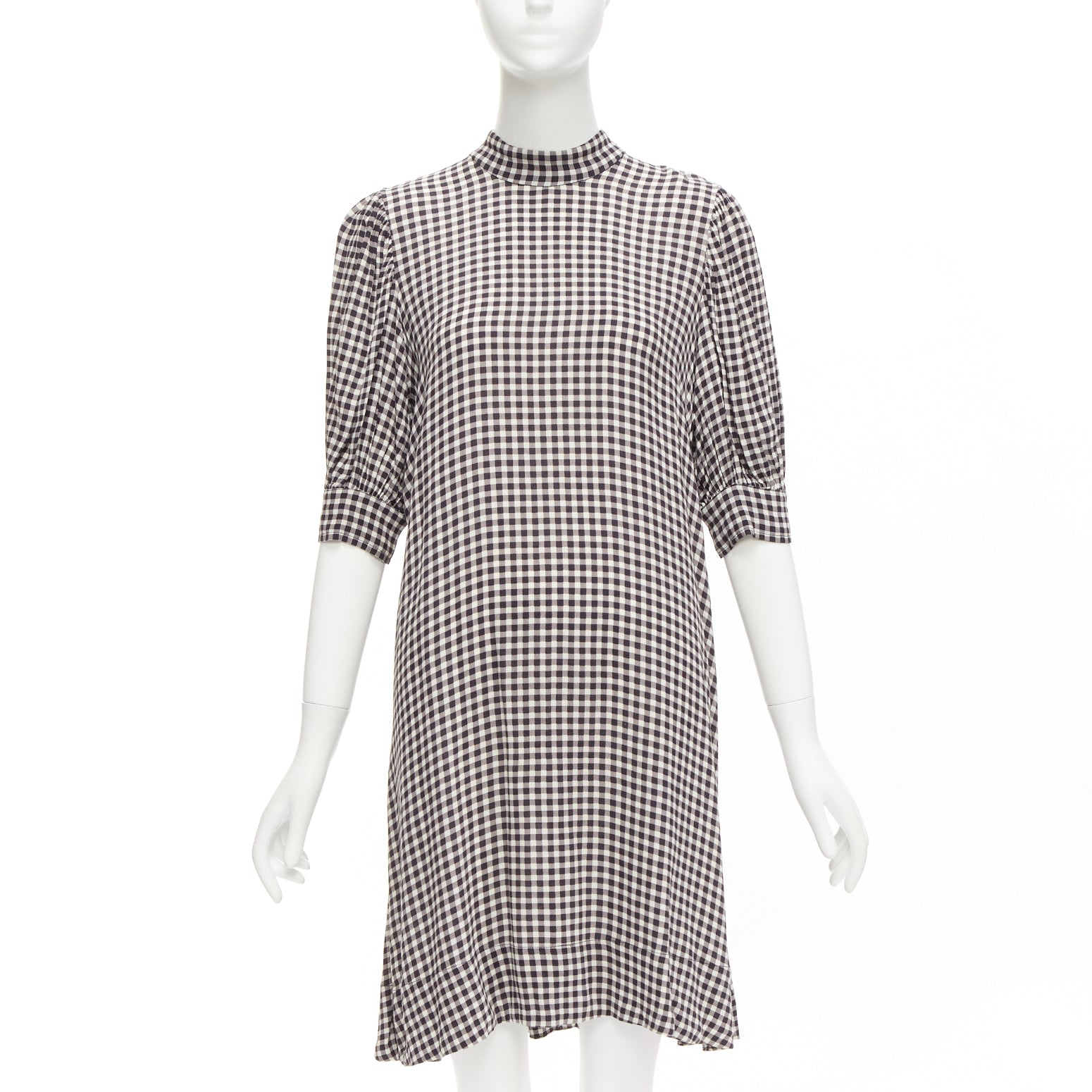 Ganni Checkerboard Knee Dress