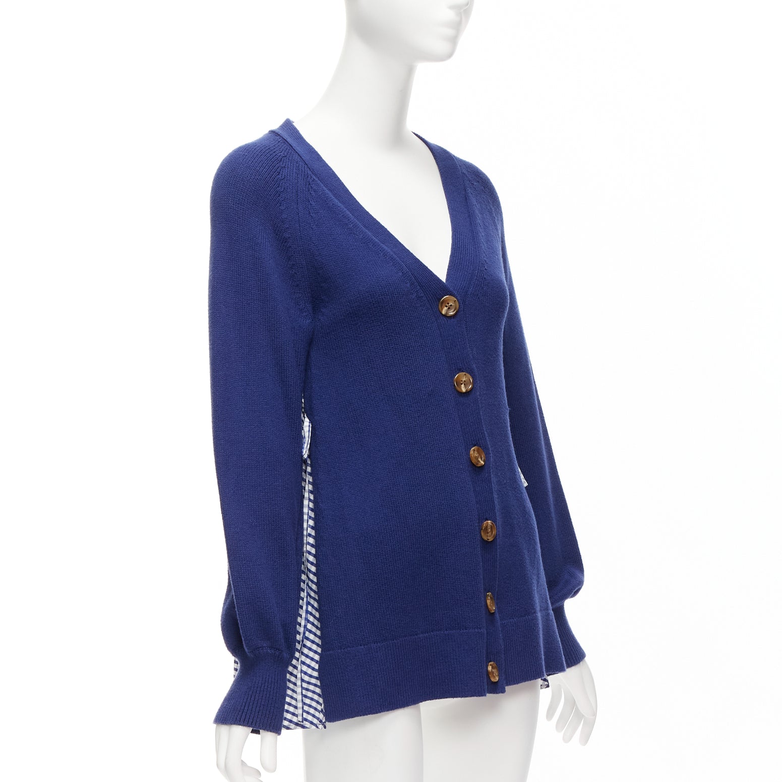 Adeam Ruffle Back Cardigan - Side view