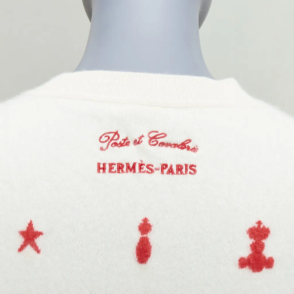 Hermès Poste et Cavalerie Beige Cashmere Never worn - Back View