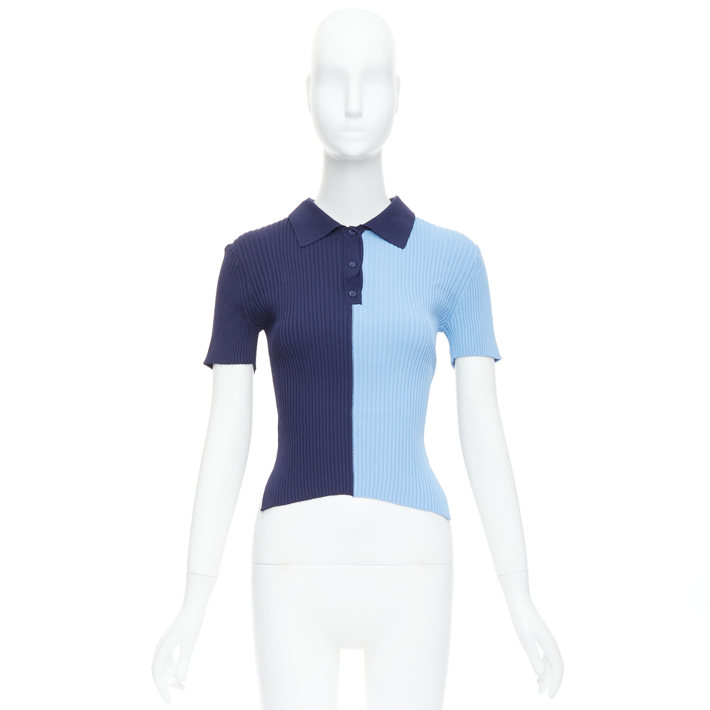 Staud Ribbed Polo Top - Image 11