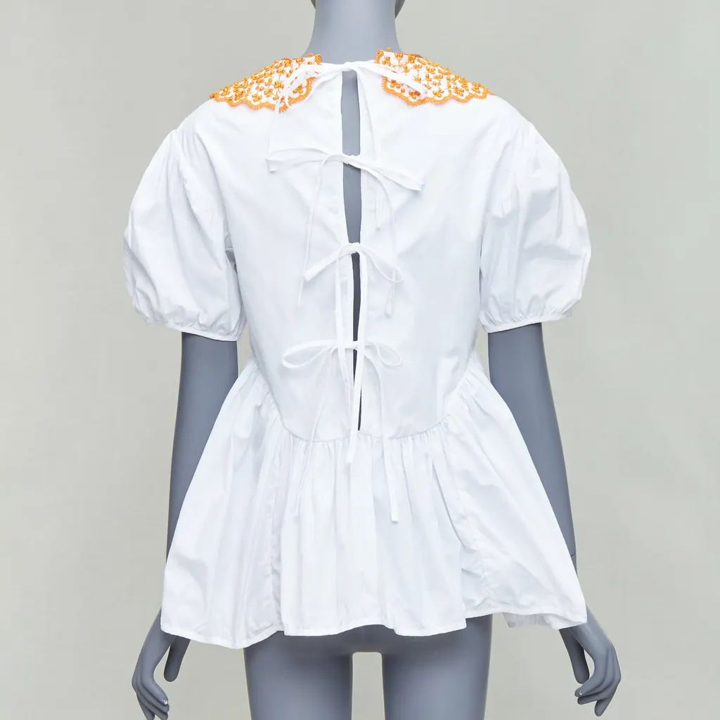 CecIlie Bahnsen Mie White Cotton Never worn - Back View