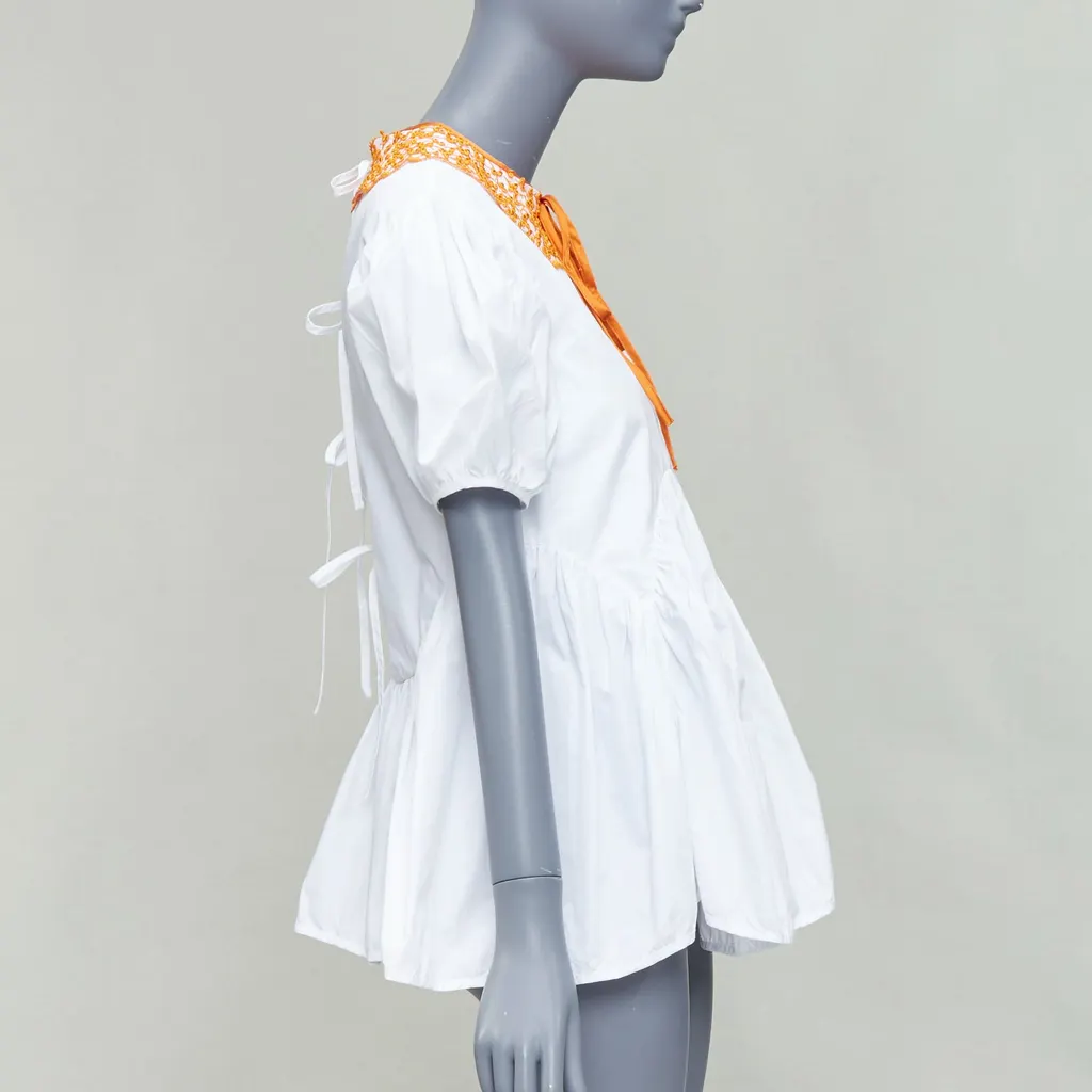 CecIlie Bahnsen Mie White Cotton Never worn - Model View