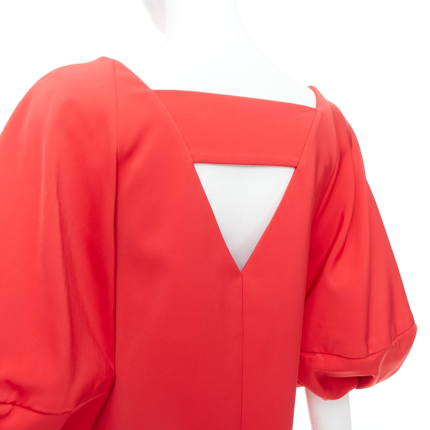 Tibi Satin Puff Dress - Back view