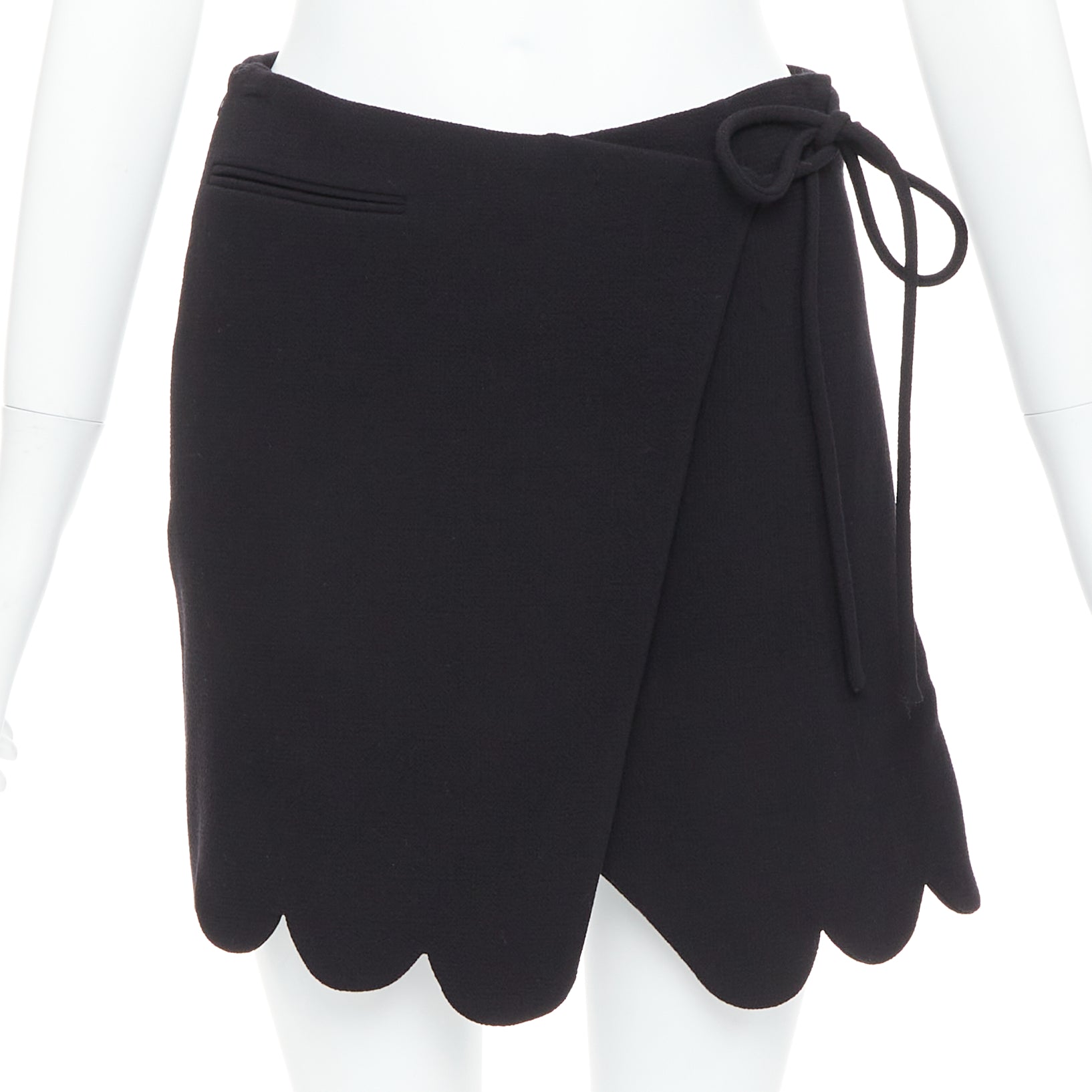 Mach & Mach Bow Wrap Skirt