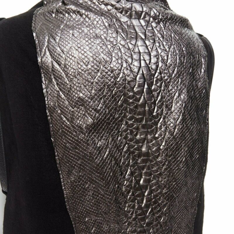 Simona Tagliaferri Scaled Draped Vest - Back view