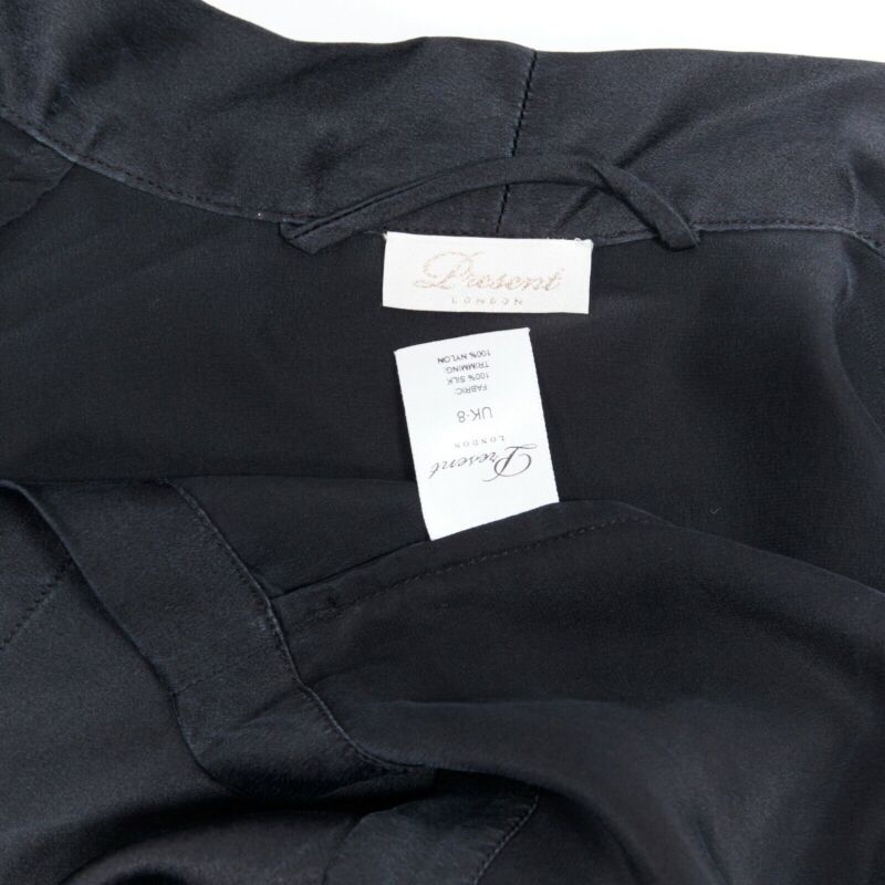 Unsigned / متعددة Black Lace Kimono Robe - Image 13