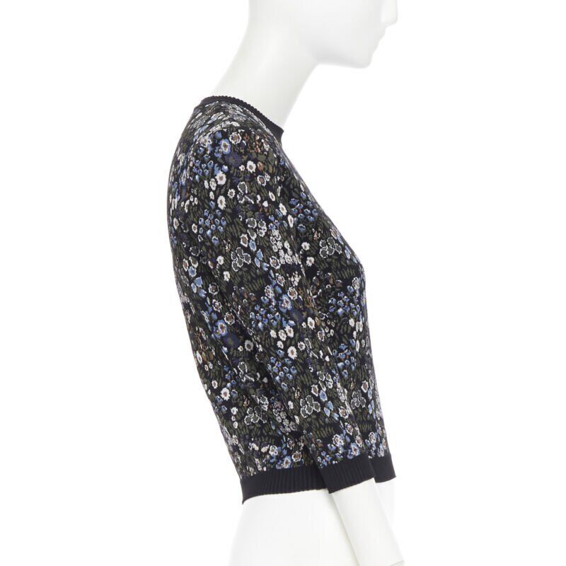 Valentino Garavani Floral Jacquard Sweater - Side view