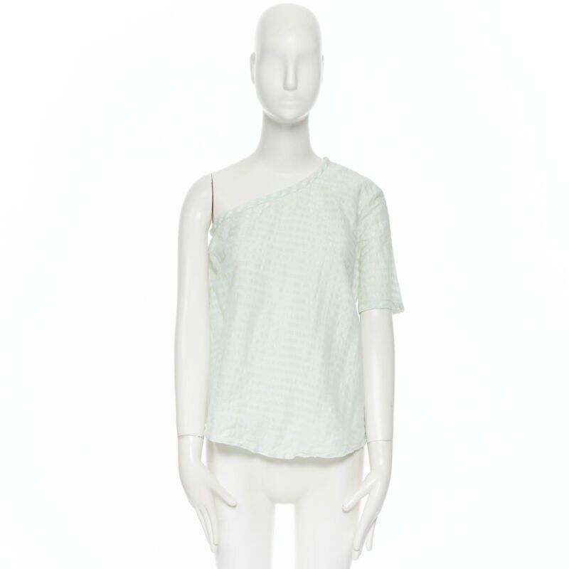 Rosie Assoulin Striped One Shoulder Top - Image 6