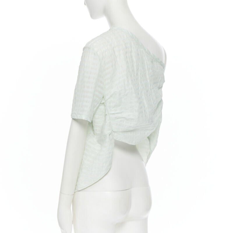 Rosie Assoulin Striped One Shoulder Top - Image 10