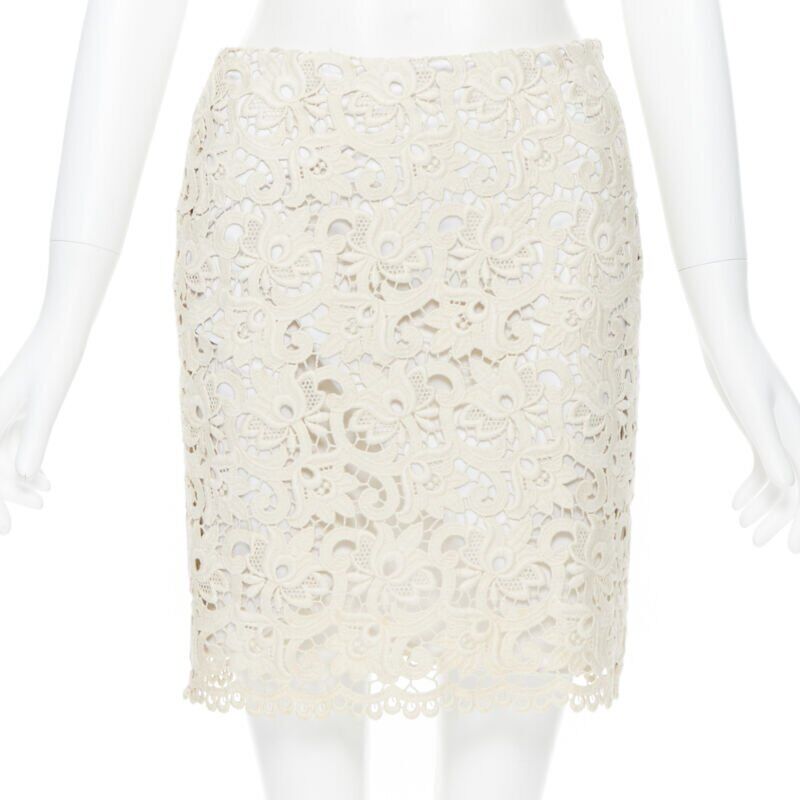 Michael Kors Lace Fitted Skirt