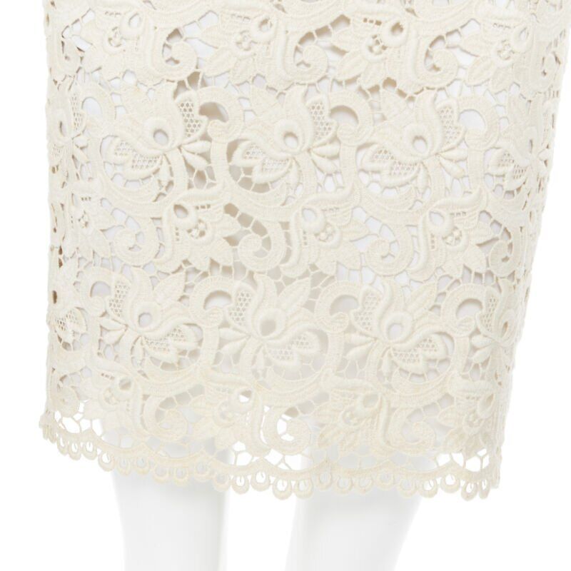 Michael Kors Lace Fitted Skirt - Back view
