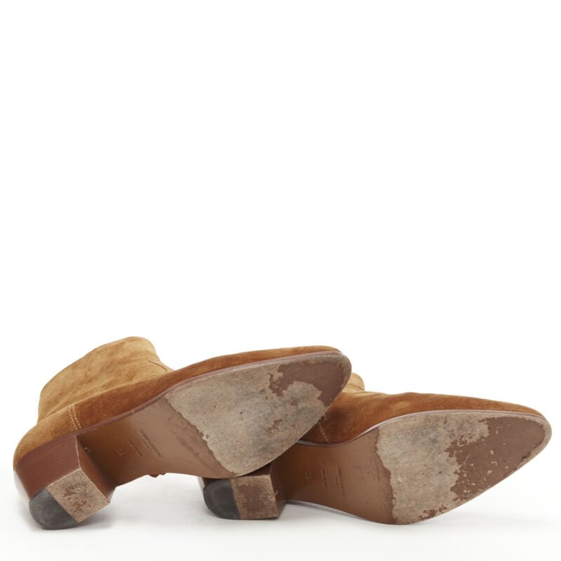 Saint Laurent Almond Toe Cuban Bootie - Detail 1