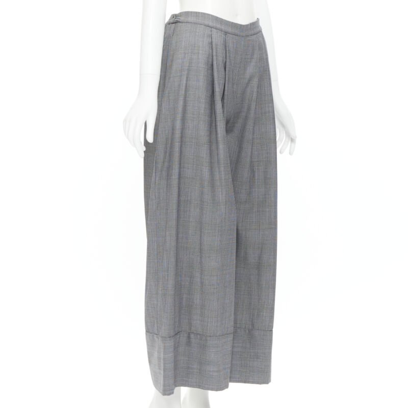 Michael Lo Sordo Herringbone Wide Pants - Image 6