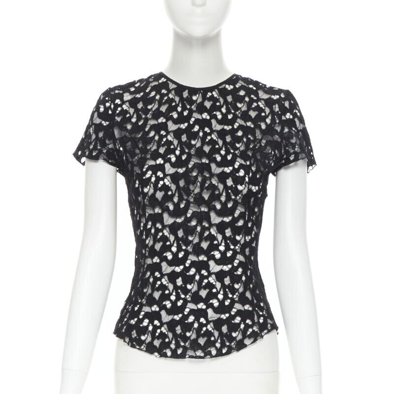 Nina Ricci Sheer Lace Tee