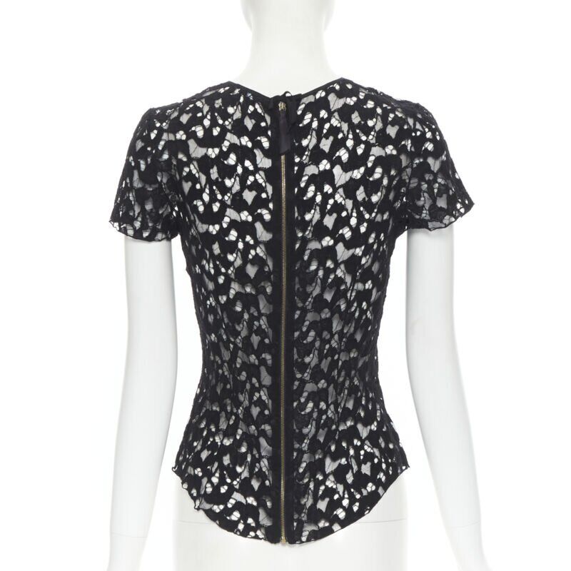 Nina Ricci Sheer Lace Tee - Side view