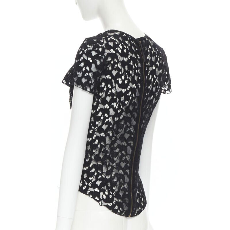 Nina Ricci Sheer Lace Tee - Detail 1