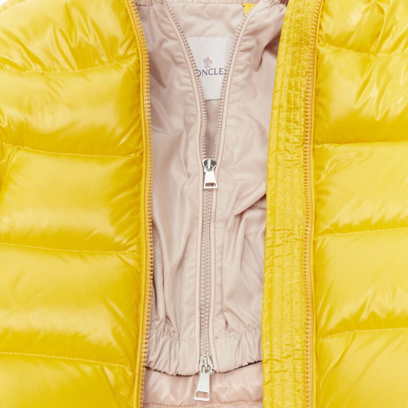 Moncler Yellow Goose Down Puffer - Image 12