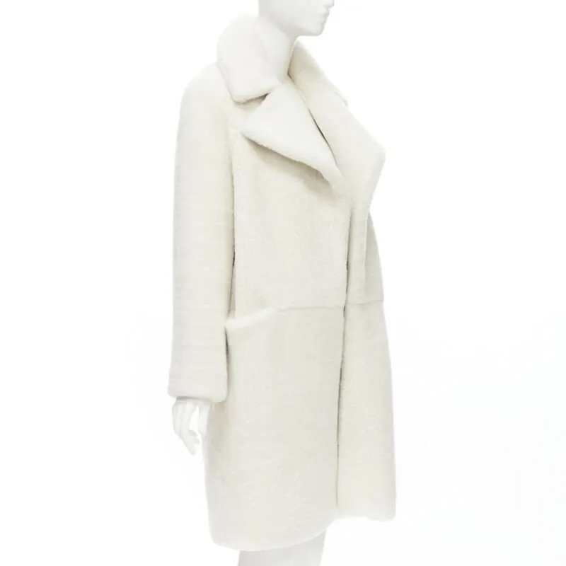 Martin Grant Oversized Teddy Coat White Leather Never worn - Inside View
