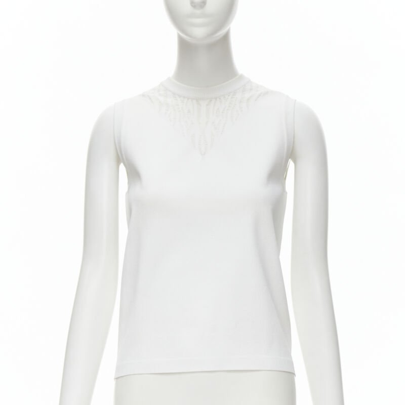 Louis Vuitton White Sleeveless Top
