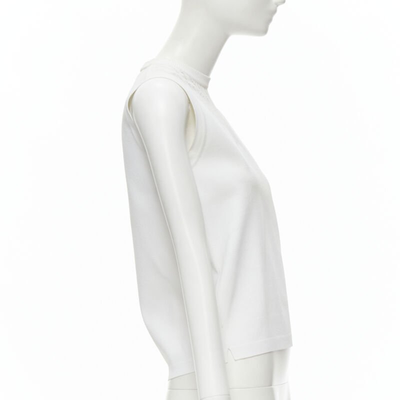 Louis Vuitton White Sleeveless Top - 4
