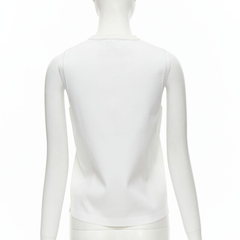 Louis Vuitton White Sleeveless Top - Side view