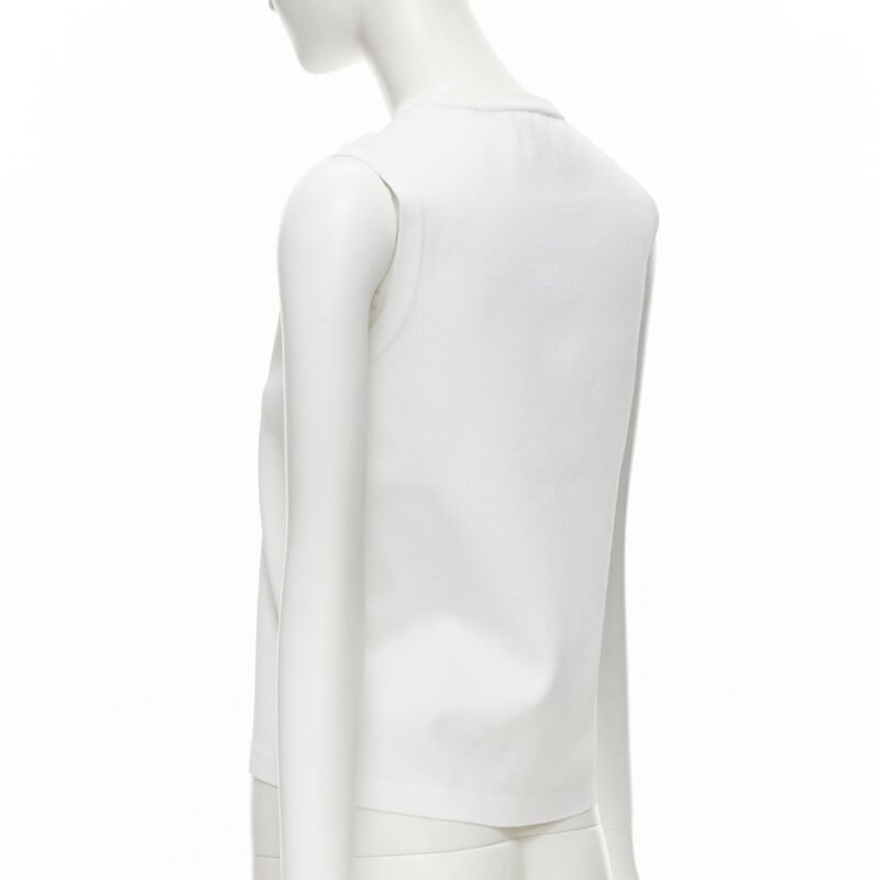 Louis Vuitton White Sleeveless Top - Detail 1