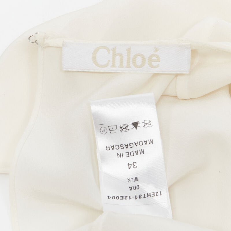 Chloe Split Back Silk Top - Image 13
