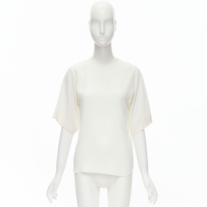 Chloe Split Back Silk Top - Image 14