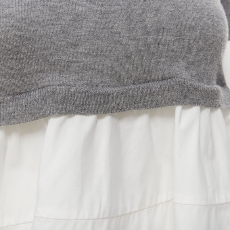 Co Cropped Layered Top - Back view