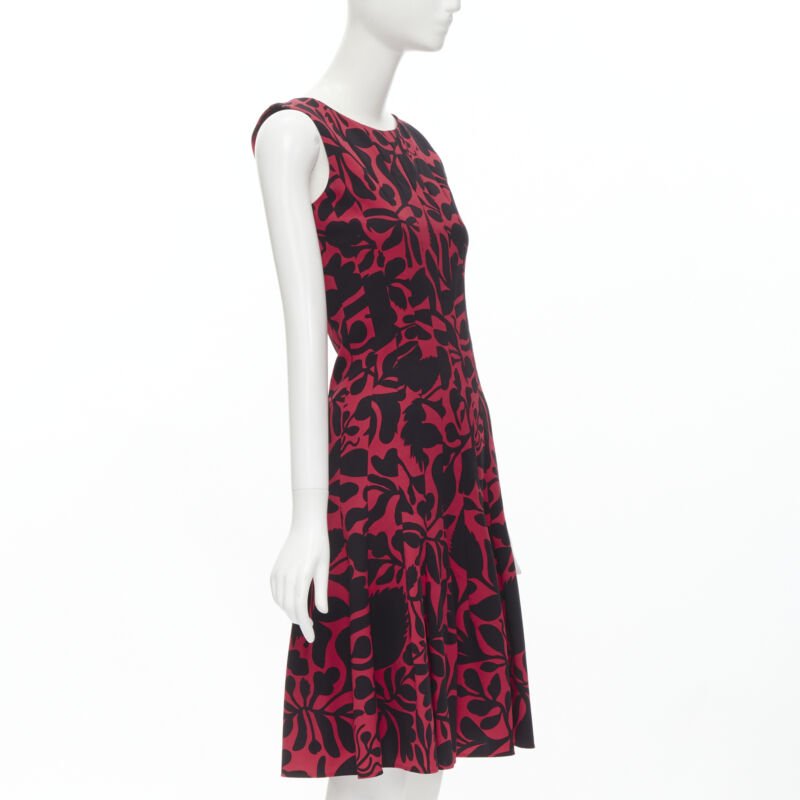 Oscar De La Renta Panelled Flared Dress - Image 6
