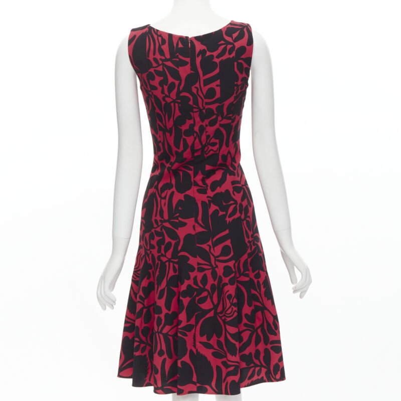 Oscar De La Renta Panelled Flared Dress - Side view