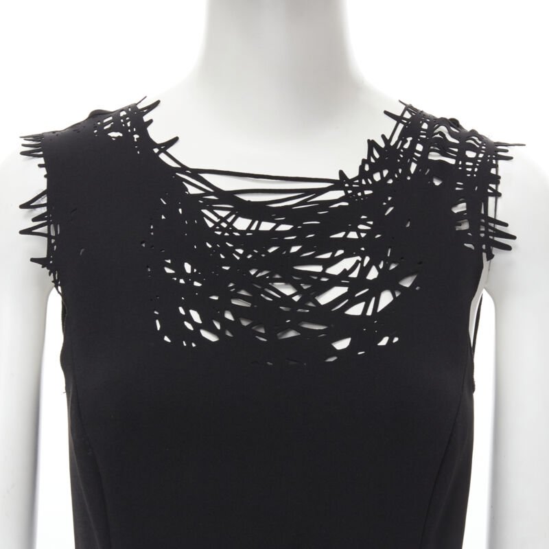 Oscar De La Renta Scribble Sheath Dress - Back view